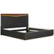 Kayner Charcoal King Platform Bed with LED and USB Charging