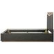 Kayner Charcoal King Platform Bed with LED and USB Charging