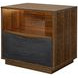 Kayner Charcoal 1 Drawer Nightstand with LED