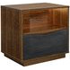 Kayner Charcoal 1 Drawer Nightstand with LED
