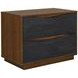 Kayner Charcoal 2 Drawer Nightstand with LED