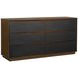 Kayner Charcoal 6 Drawer Dresser with LED