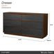 Kayner Charcoal 6 Drawer Dresser with LED