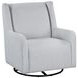 Serra Dove Gray Swivel Glider Chair
