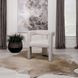 Petra White Boucle Accent Chair