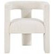 Petra White Boucle Accent Chair