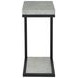 Beck Cement And Black Accent Table