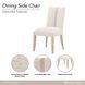 Lotus Bay Tusk Upholstered Dining Side Chair Set of 2
