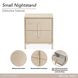 Lotus Bay Sand 2 Drawer Small Nightstand