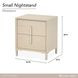 Lotus Bay Sand 2 Drawer Small Nightstand