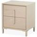 Lotus Bay Sand 2 Drawer Small Nightstand