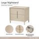Lotus Bay Sand 2 Drawer Large Nightstand