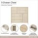 Lotus Bay Sand 5 Drawer Chest