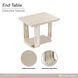 Lotus Bay Sand Rectangular End Table