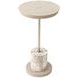 Lotus Bay Sand Round Chairside Table