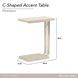 Lotus Bay Sand C-Shaped Rectangular Accent Table