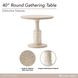 Lotus Bay Sand 40" Round Gathering Table