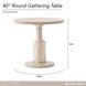 Lotus Bay Sand 40" Round Gathering Table