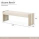 Lotus Bay Tusk Upholstered 56" Accent Bench