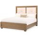 Portrait Sienna Brown King Panel Bed with LED and USB Charging