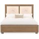 Portrait Sienna Brown King Panel Bed with LED and USB Charging