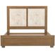 Portrait Sienna Brown King Panel Bed with LED and USB Charging