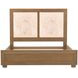 Portrait Sienna Brown King Panel Bed with LED and USB Charging