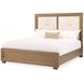Portrait Sienna Brown King Panel Bed with LED and USB Charging