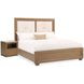 Portrait Sienna Brown Panel Bedroom Set with LED and USB Charging