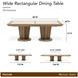Portrait Sienna Brown 136" Extendable Rectangular Dining Table
