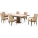Portrait Sienna Brown 136" Extendable Rectangular Dining Table
