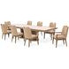 Portrait Sienna Brown 136" Extendable Rectangular Dining Table