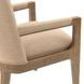 Portrait Toffee Upholstered Dining Arm Chair Set of 2