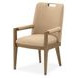 Portrait Toffee Upholstered Dining Arm Chair Set of 2