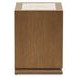 Portrait Sienna Brown 1 Drawer Nightstand with LED