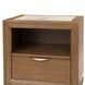 Portrait Sienna Brown 1 Drawer Nightstand with LED