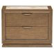 Portrait Sienna Brown 2 Drawer Nightstand with LED