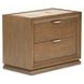Portrait Sienna Brown 2 Drawer Nightstand with LED