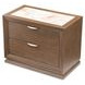 Portrait Sienna Brown 2 Drawer Nightstand with LED