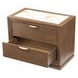 Portrait Sienna Brown 2 Drawer Nightstand with LED