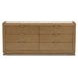 Portrait Sienna Brown Panel Bedroom Set with LED and USB Charging