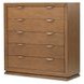 Portrait Sienna Brown 5 Drawer Chest with LED