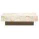 Portrait Sienna Brown and Creamy Peach Rectangular Occassional Table Set