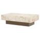 Portrait Sienna Brown and Creamy Peach Rectangular Occassional Table Set