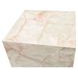 Portrait Sienna Brown and Creamy Peach Square End Table