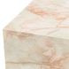 Portrait Sienna Brown and Creamy Peach Square End Table