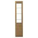 Portrait Sienna Brown 2 Door Display Cabinet with LED