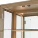 Portrait Sienna Brown 2 Door Display Cabinet with LED