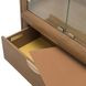 Portrait Sienna Brown 2 Door Display Cabinet with LED
