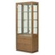 Portrait Sienna Brown 2 Door Display Cabinet with LED